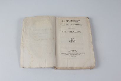 Le manuscrit venu de Sainte-Hélène apprécié à sa juste valeur Paris, by L. G. Michaud,...