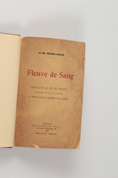 Marcaggi, Jean-Baptiste River of Blood : scenes from the life of the maquis / drawings...