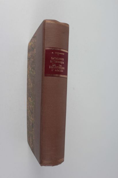 Touranjon, André Catalogue méthodique de la bibliothèque communale de la ville d’Ajaccio......