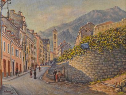 Mathieu Corizzi (1891-1976) CORTE - Un coin dans la vieille ville

Huile sur toile...