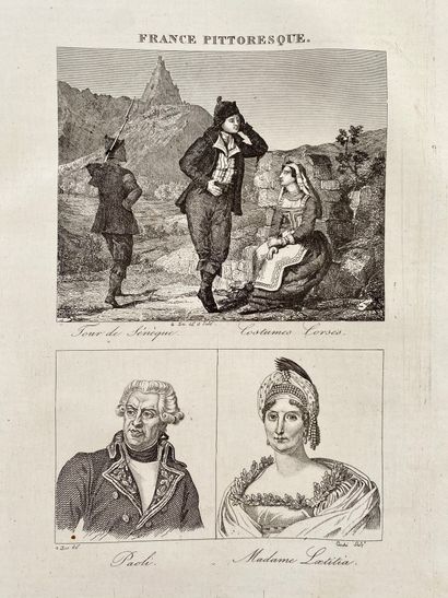 Hugo, Abel La France pittoresque. - Paris : chez Delloye, 1835. - 3 v.; in 8°, demi-basane...