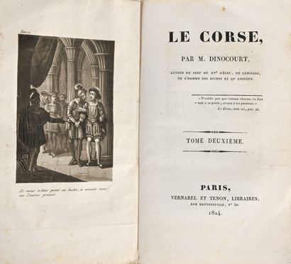 Dinocourt, Théophile La Corse. Roman. - Paris : Vernarel et Tenon, 1824. - 4 v. ;...