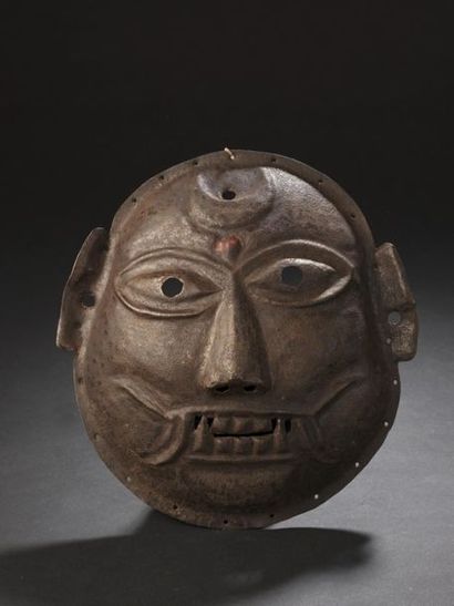 null Masque Bhuta de Bhairava
Bronze
Sud-Ouest de l'Inde, probablement Kerala, XIXe...