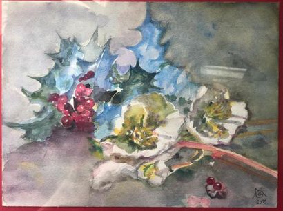 Catherine Gendre Christmas roses and holly

23 x 31 cm
