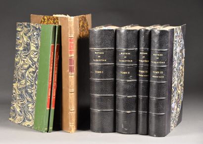null SERVOIS (Gustave). Works of La Bruyère. Paris, L. Hachette et Cie. 1865. 3 volumes...