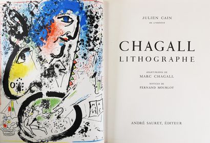 null [CHAGALL]. CAIN (Julien) - MOURLOT (Fernand). Chagall lithographe. Avant-propos...