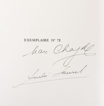 null [CHAGALL]. CAIN (Julien) - MOURLOT (Fernand). Chagall lithographer. Foreword...