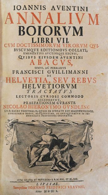 null AVENTINUS (John). Annalium Boiorum libri VII [followed by] GUILLIMAN (Br.)....