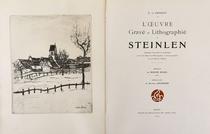 null CRAUZAT (E. de). The engraved and lithographed work of Steinlen. Descriptive...
