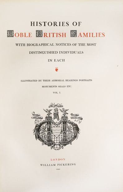 null DRUMMOND (Henry). Histories of Noble British Families with biographical notices...