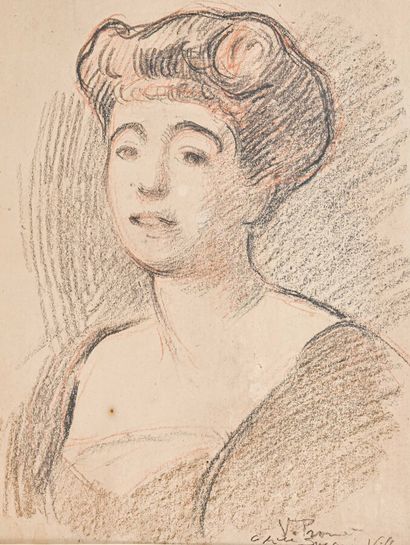null Victor PROUVE (1858 - 1942)

Portrait de Melle Andrée Villemin. 1913. 

Dessin...