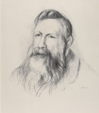 null Auguste RENOIR (1841-1919) 

Portrait d'Auguste Rodin, Delteil 49

Lithographie,...