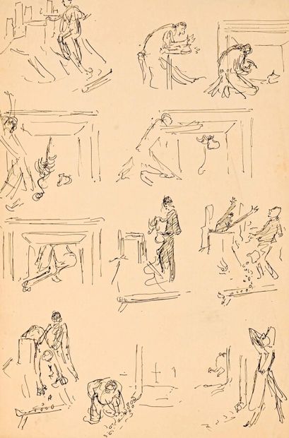 null Edouard François ZIER (1856 - 1924)

2 feuilles de caricatures de personnage....