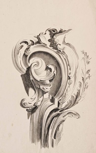 null [Architecture - Ornamentation] French school of the 18th century

Study of rinceau....