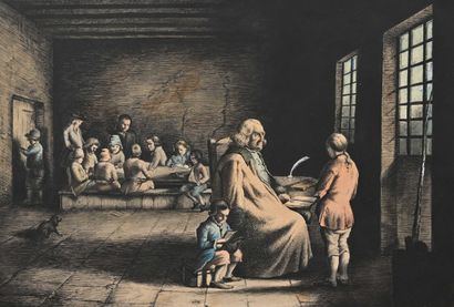 null D'après Jean-Jacques de BOISSIEU (1736 - 1810)

Le grand maître d'école. 

Dessin...