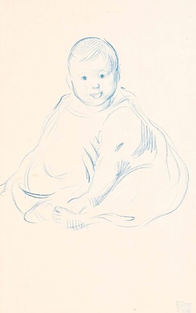 null Victor PROUVE (1858 - 1942)

Etude de bébé 

Dessin au crayon bleu. Porte le...