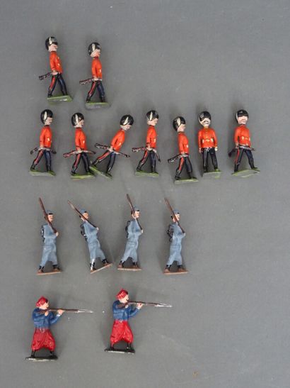 null Important lot of lead soldiers (about 200 pieces) all brands (including many...