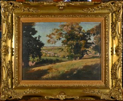 null French school of the 19th century

Country landscape

Oil on panel

H. 26 cm...