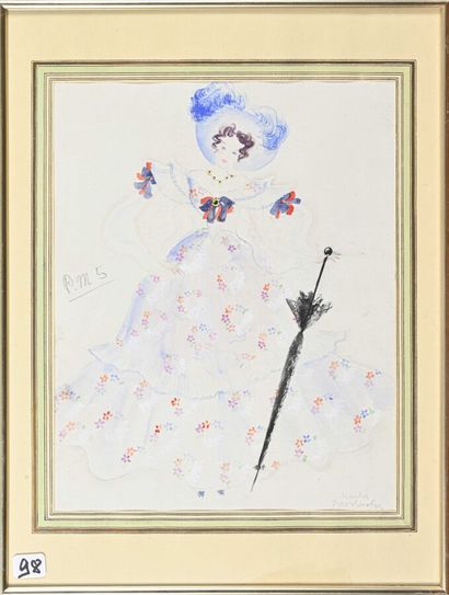 null Ecole française du début du XXe siècle

Costumes de théâtre

Paire de dessins,...