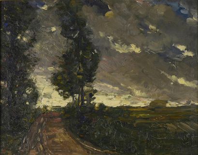 null 19th century FRENCH SCHOOL

Path in the countryside

Oil on canvas

H. 30 cm...