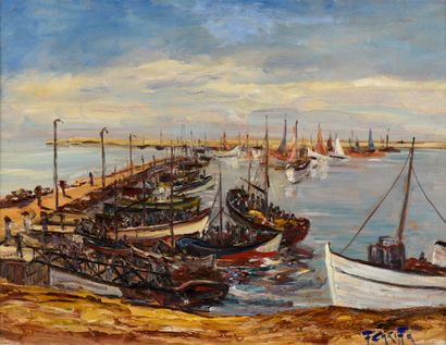 null Francis CARIFFA (1890-1975)

Le port d'Essaouira

Huile sur panneau d'isorel,...