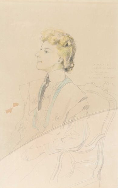 null Ferdinand Sigismond BAC (1859-1952)

Portrait d'Edmée A. Daudet, fille d'Alphonse...