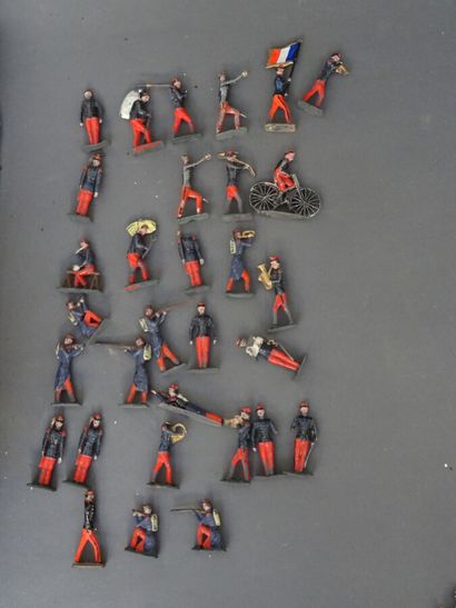 null Important lot of lead soldiers (about 200 pieces) all brands (including many...