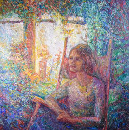 null 20th century MODERN school 

Young woman in an armchair

Oil on canvas 

H....