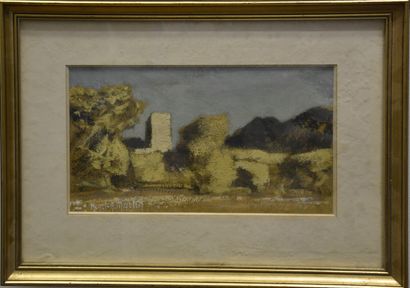 null Henri André MARTIN (1918-2004)

The dovecote in Eygalières

Oil on paper signed...