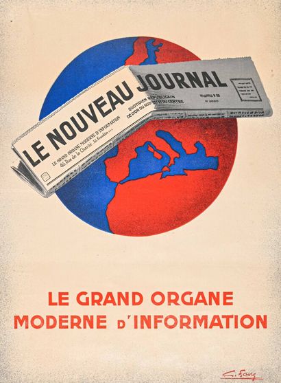 null Advertising] G. FAVRE (20th century)

The new newspaper, the great modern organ...