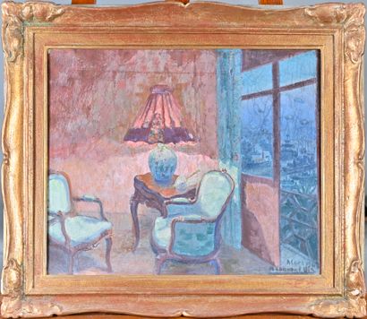 null Micheline CANNAUT - UTZ (20th century)

The lighted lamp

Oil on canvas, signed...