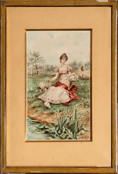 null French school end of 19th century

Young Girl at the Well and Young Girl with...