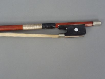 null Cello bow from the Roger Lotte workshop, mounted nickel silver. Weight 75 grs...