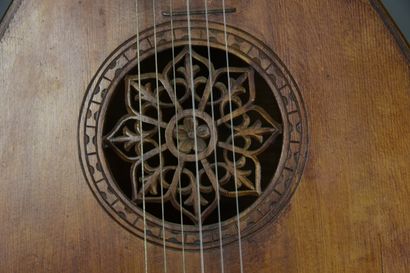 null Theoretical lute guitar with twelve strings, signed d'Orso at the bottom of...