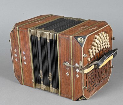Alfred Arnold chromatic bandoneon with initials...