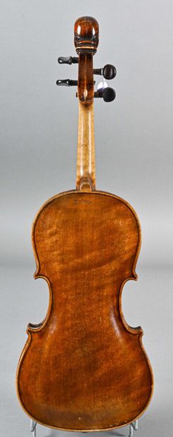 null German monk's head violin with Stainer iron mark on the back. One piece back...
