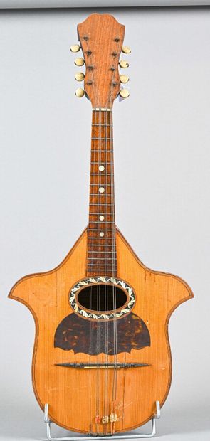 null Rare mandoline "ailée" dite mandoline alato, faite par Luigi Salsedo à Naples...