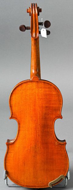  1/4 violin made in Mirecourt around 1900. Two pieces back 264 mm 
One peg missi...