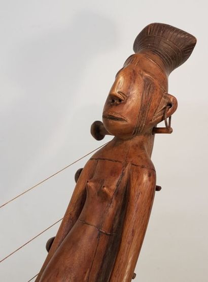 null Mangbetu, Haut-Uélé, République démocratique du Congo

Harpe " Domu ". Bois,...