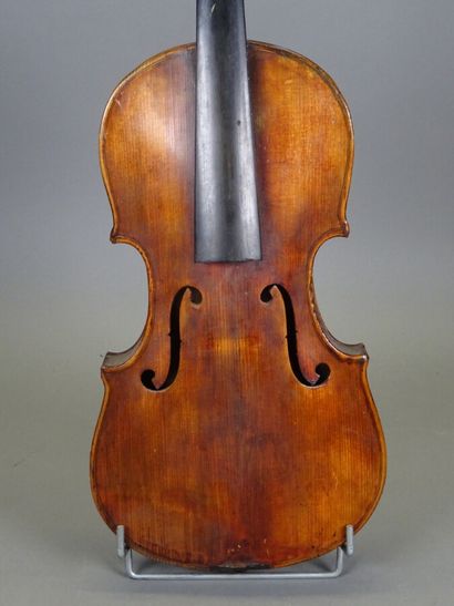 null Violin with Bocani label in Mentou. Two pieces back 360 mm