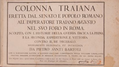 null CIACCONUS (Al.). Colonna Traiana eretta dal senato, e popolo romano all'imperatore...