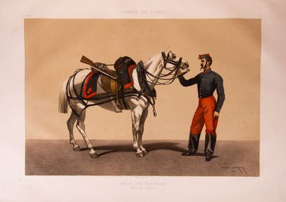 null ARMAND-DUMARESQ (Charles-Édouard). Uniformes de l'armée française en 1861, dessinés...