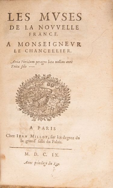 null LESCARBOT (Marc). Histoire de la Nouvelle France, contenant les navigations,...