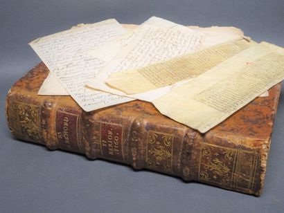 RHÔNE RHONE. 15th century manuscript of 236 ff. (qq. blancs). In-4. Bound in 18th...
