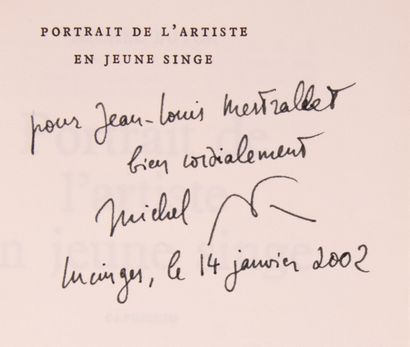 null BUTOR (Michel). Portrait de l'artiste en jeune singe. 

Paris, NRF, 1967. In-12,...