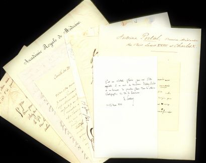 MÉDECINE ET SCIENCES MEDICINE AND SCIENCE. Set of 9 autograph letters signed.

Louis...