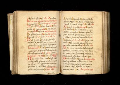 LIVRE DE PRIÈRES LIVRE DE PRIÈRES. Manuscrit en latin de la fin du XVe-début du XVIe,...