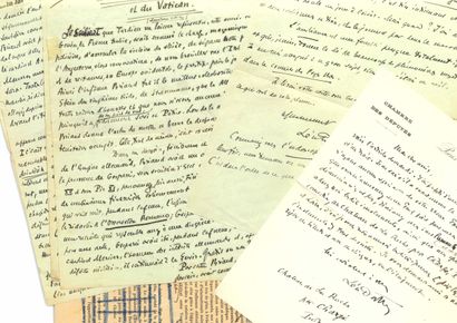 Léon DAUDET Léon DAUDET. Manuscript A.S. entitled The Alliance of Briand and the...