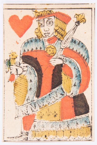  PLAYING CARDS. Lyon portrait game. Anonymous, Lyon, end of the 18th century, 32...