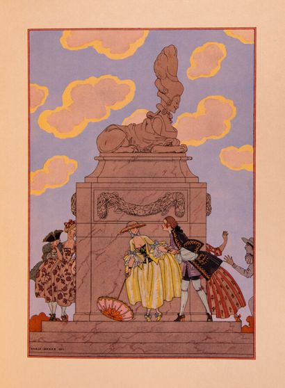  VERLAINE. Fêtes galantes. Illustrations by Georges Barbier. 
Paris, Piazza, 1928....